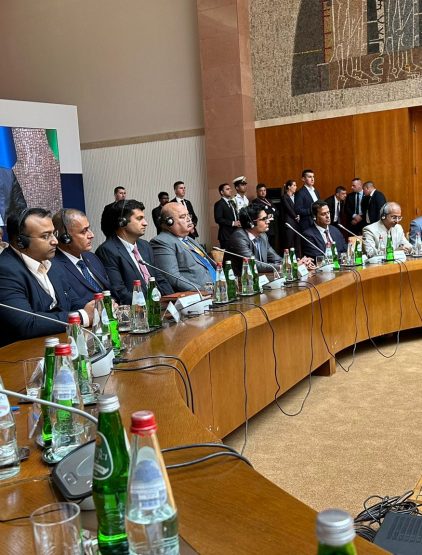 Indian Delegates in round table conference during business forum.