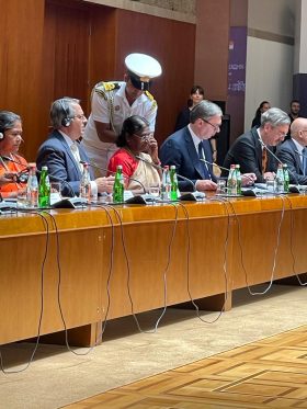 For the first time in the history of both nations, first time indian president arrived in serbia.